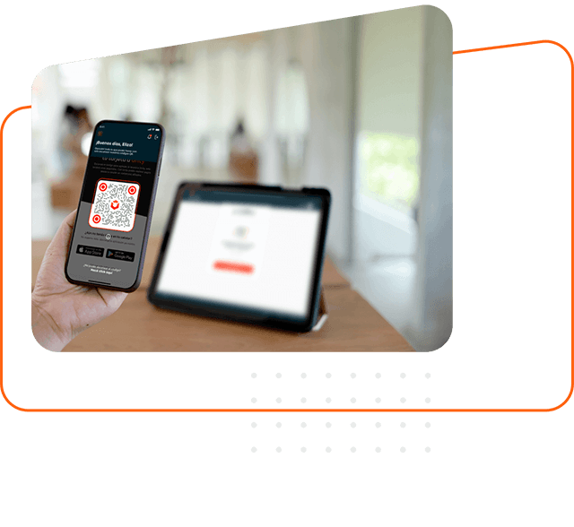 Código QR en un celular